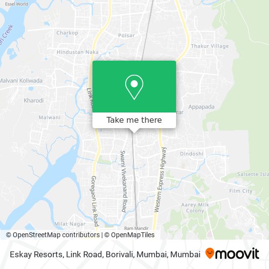 Eskay Resorts, Link Road, Borivali, Mumbai map