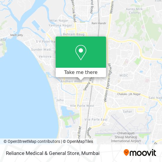 Reliance Medical & General Store map