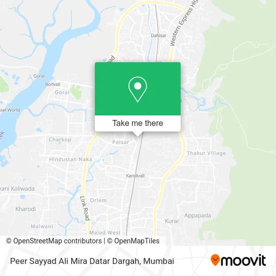 Peer Sayyad Ali Mira Datar Dargah map