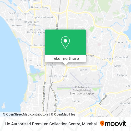 Lic-Authorised Premium Collection Centre map