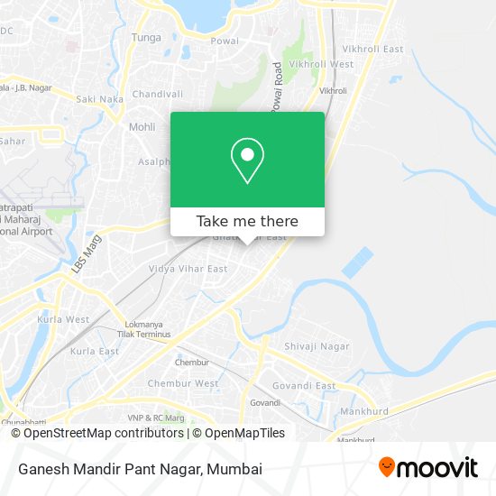 Ganesh Mandir Pant Nagar map