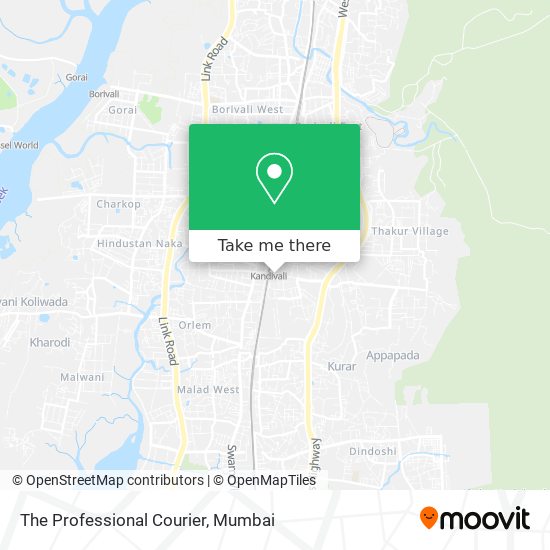 The Professional Courier map