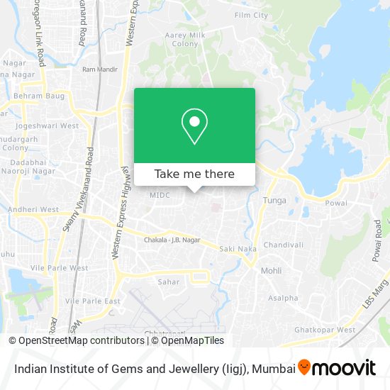 Indian Institute of Gems and Jewellery (Iigj) map