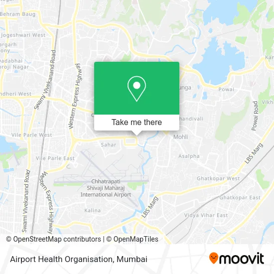 Airport Health Organisation map