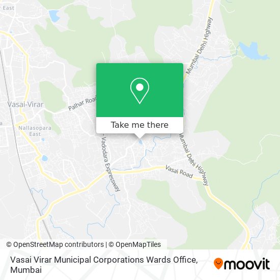 How to get to Vasai Virar Municipal Corporations Wards Office in