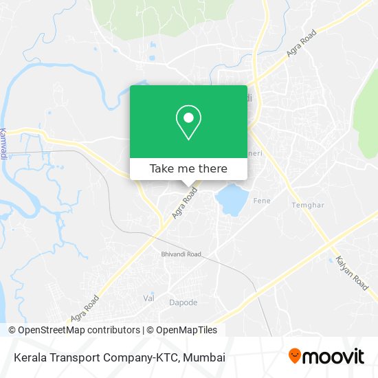 Kerala Transport Company-KTC map