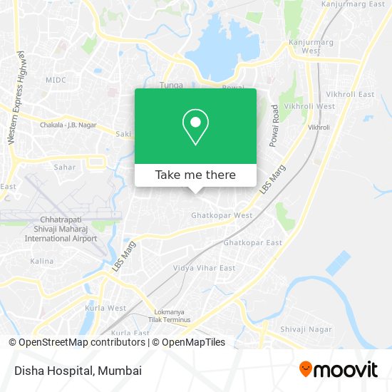 Disha Hospital map