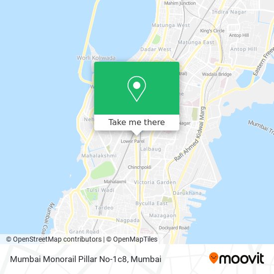 Mumbai Monorail Pillar No-1c8 map