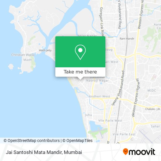 Jai Santoshi Mata Mandir map
