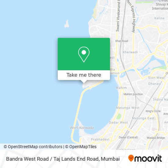 Bandra West Road / Taj Lands End Road map