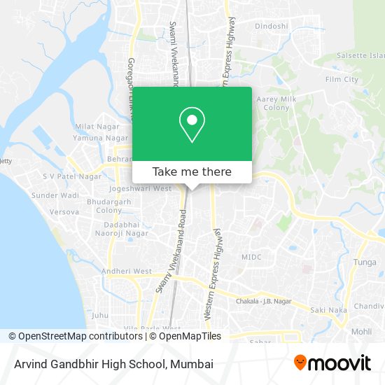 Arvind Gandbhir High School map