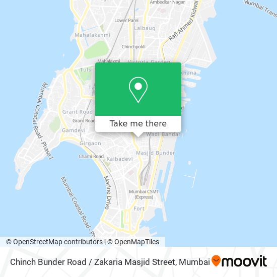 Chinch Bunder Road / Zakaria Masjid Street map