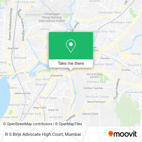 R S Birje Advocate High Court map