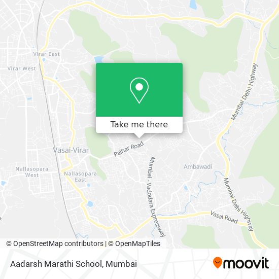 Aadarsh Marathi School map