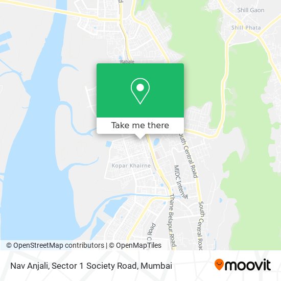 Nav Anjali, Sector 1 Society Road map