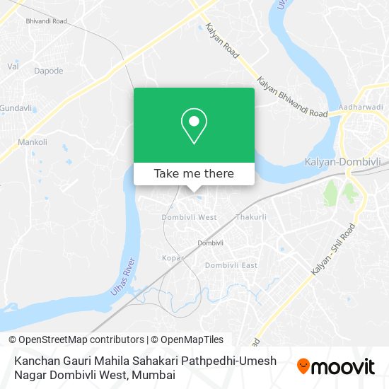 Kanchan Gauri Mahila Sahakari Pathpedhi-Umesh Nagar Dombivli West map
