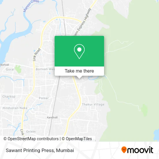 Sawant Printing Press map