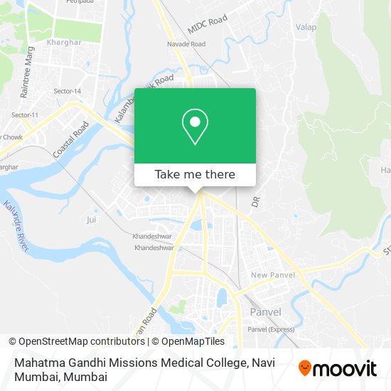 Mahatma Gandhi Missions Medical College, Navi Mumbai map