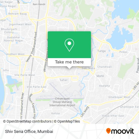 Shiv Sena Office map