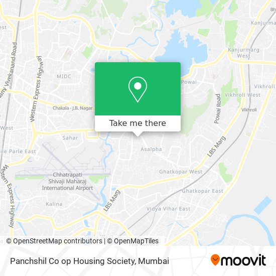 Panchshil Co op Housing Society map