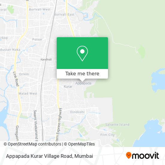 Appapada Kurar Village Road map