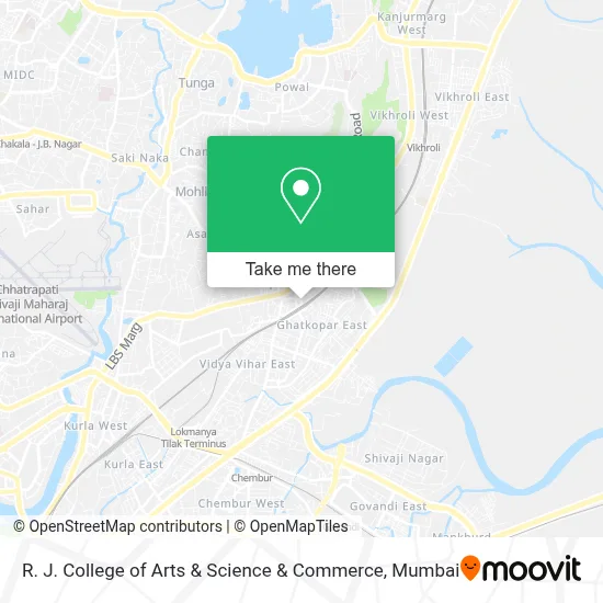 R. J. College of Arts & Science & Commerce map