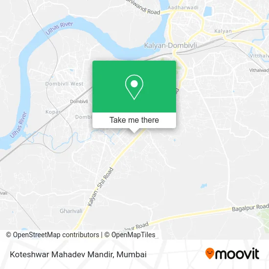 Koteshwar Mahadev Mandir map