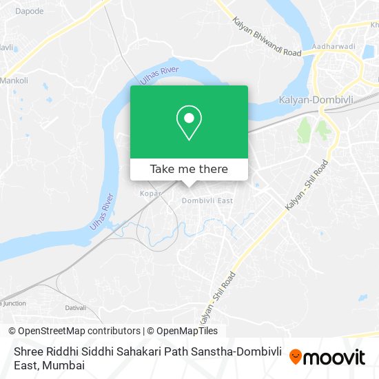 Shree Riddhi Siddhi Sahakari Path Sanstha-Dombivli East map