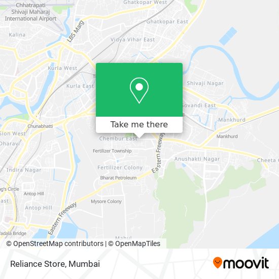 Reliance Store map