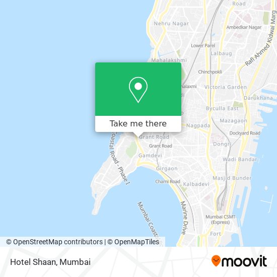 Hotel Shaan map