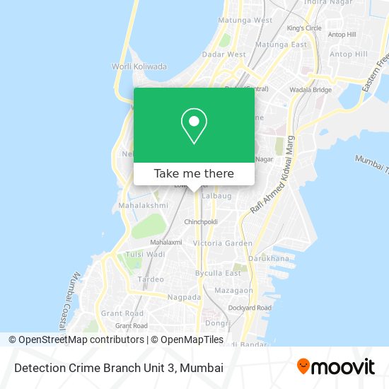 Detection Crime Branch Unit 3 map