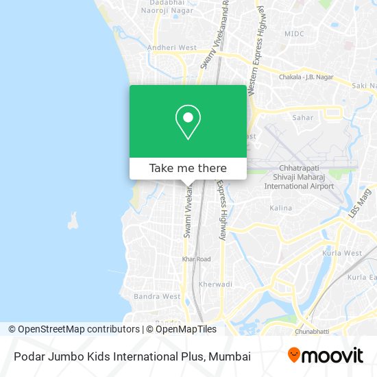 Podar Jumbo Kids International Plus map