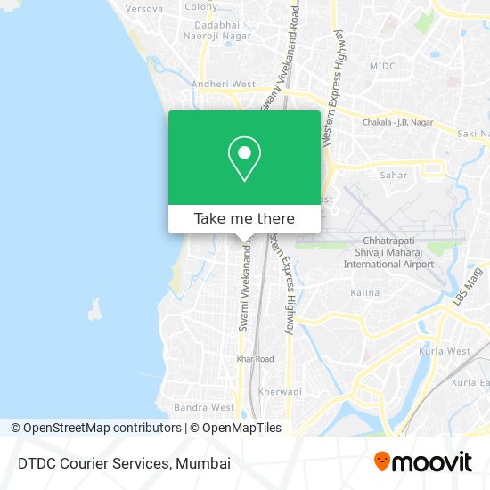 DTDC Courier Services map