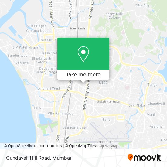 Gundavali Hill Road map