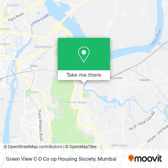 Green View C-D Co op Housing Society map