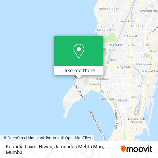 Kapadia Laxmi Niwas, Jamnadas Mehta Marg map