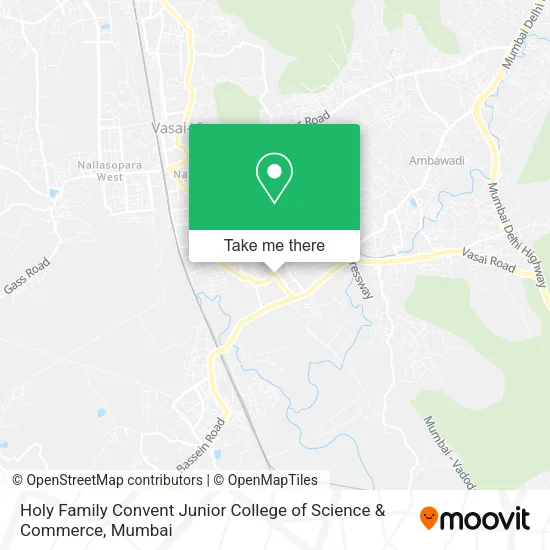 Holy Family Convent Junior College of Science & Commerce map
