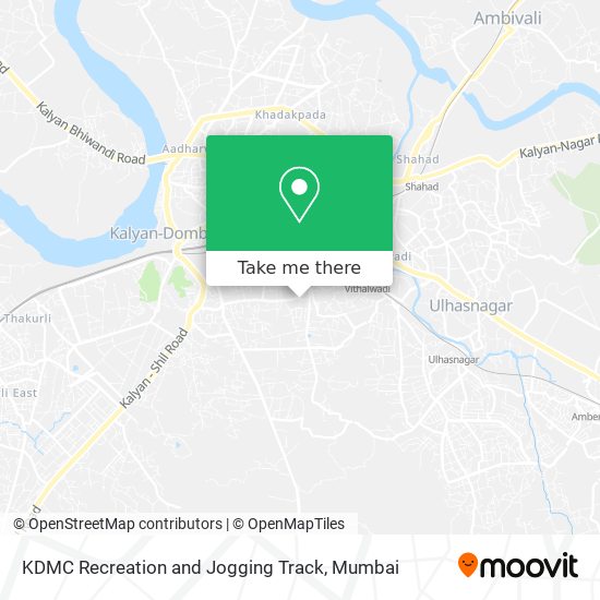 KDMC Recreation and Jogging Track map