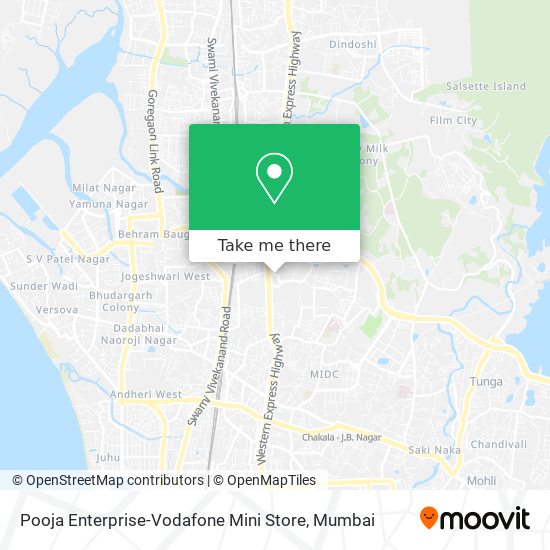 Pooja Enterprise-Vodafone Mini Store map