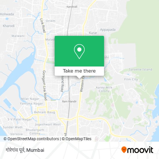गोरेगांव पूर्व map