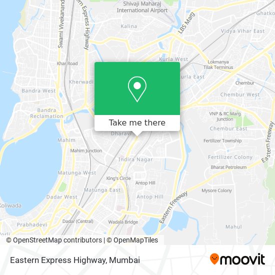 Eastern Express Highway map