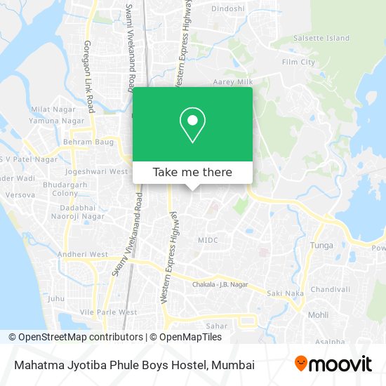 Mahatma Jyotiba Phule Boys Hostel map