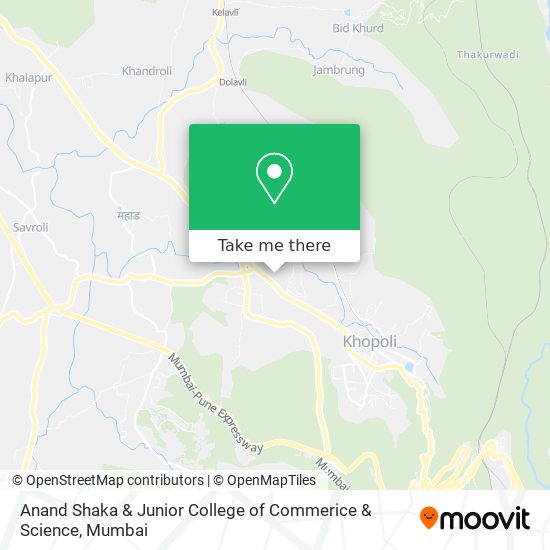 Anand Shaka & Junior College of Commerice & Science map