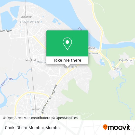 Choki Dhani, Mumbai map