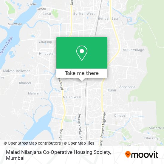 Malad Nilanjana Co-Operative Housing Society map