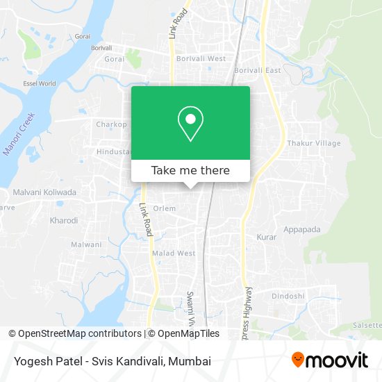 Yogesh Patel - Svis Kandivali map