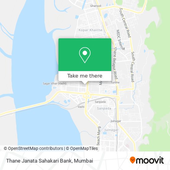 Thane Janata Sahakari Bank map