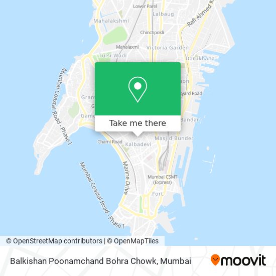 Balkishan Poonamchand Bohra Chowk map