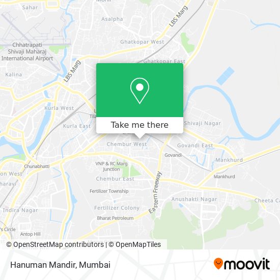 Hanuman Mandir map