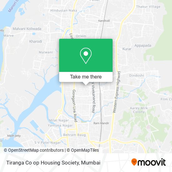 Tiranga Co op Housing Society map